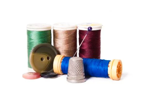 Stitching yarns Stock Photos