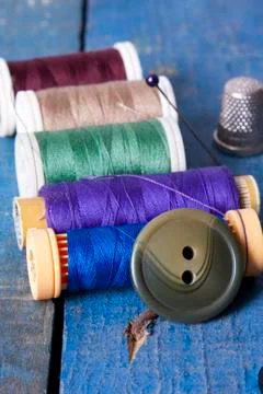 Stitching yarns Foto stock