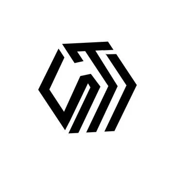 STJ, STI, ITS,TSJ, JTS initials geometric cubic letter model logo and vecto.. Illustrazione stock