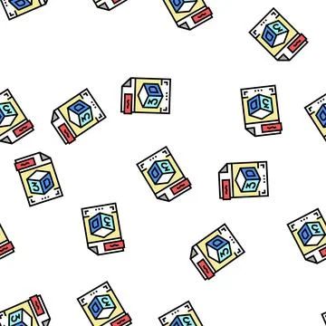 Stl 3d file vector seamless pattern Illustrazione stock