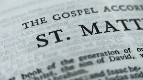 St.Matthew Chapter Text, Time Lapse Stock Footage 247367509