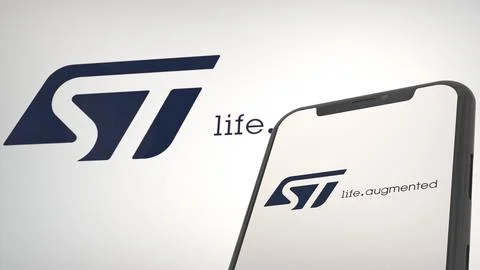 STMicroelectronics Editorial Logo Spotlight Stock-Fotos