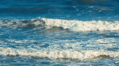 Stock 4k: Beautiful beach background with sea, waves Stock Footage 114981815