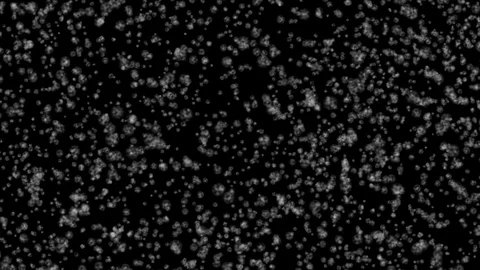 Stock 4k: Winter snow fall glowing on black background Stock Footage 122116065