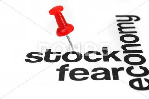 Stock and fear concept Stock Photos