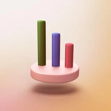 Stock arrows - stylized 3d CGI icon object Stock Illustration