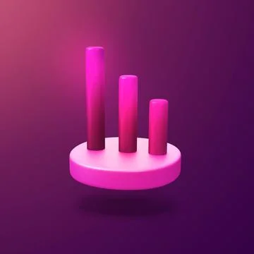 Stock arrows - stylized 3d CGI icon object, Not gen Ai Stock Illustration