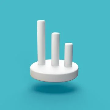 Stock arrows - stylized 3d CGI icon object, Not gen Ai Photos
