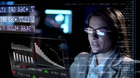 Stock Broker Office Stock Footage 199635446