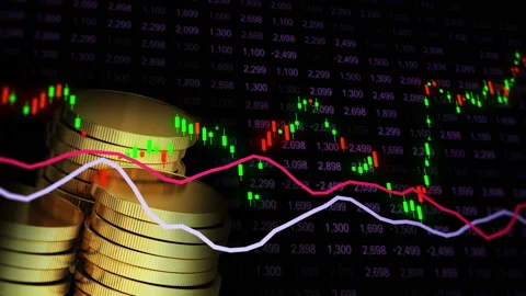 Stock in Candlestick Chart Video stock 149271514