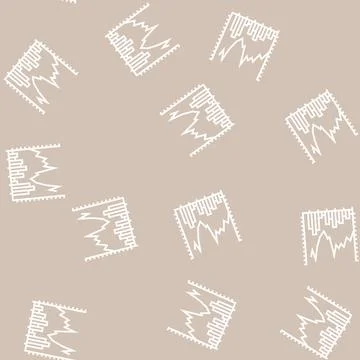 Stock chart line seamless pattern イラスト素材