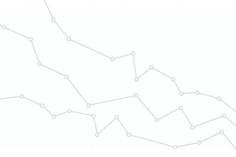 Stock chart or graph. Financial chart or graph 库存插图