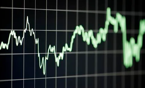 Stock chart Stock Photos