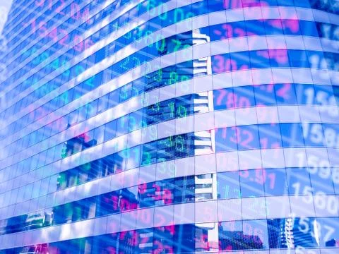 Stock chart Stock Photos