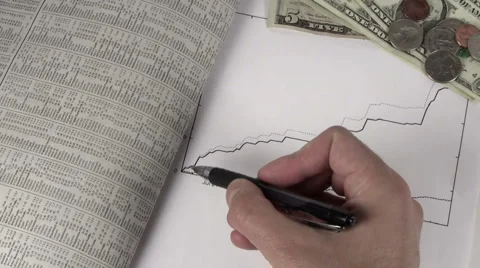 Stock chart V2 - HD Stock Footage 5384591