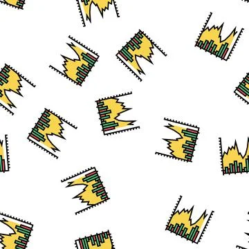 Stock chart vector seamless pattern Illustrazione stock