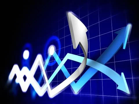 Stock charts Stock Illustration