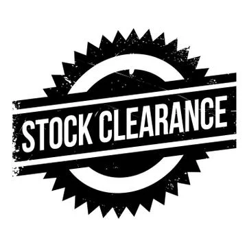 Stock clearance stamp Stock Illustration