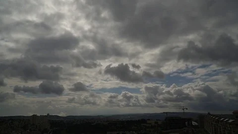 Stock Clouds Above Jerusalem Timelapse High View 库存影片 85189743