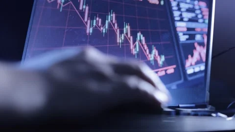 Stock declining - mouse - blur Stock Footage 326265561