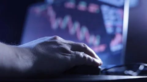 Stock declining - mouse - focus Stock Footage 326265565