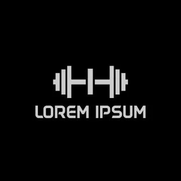 Stock design vector initial letter i fitness icon logo template Stock Illustration