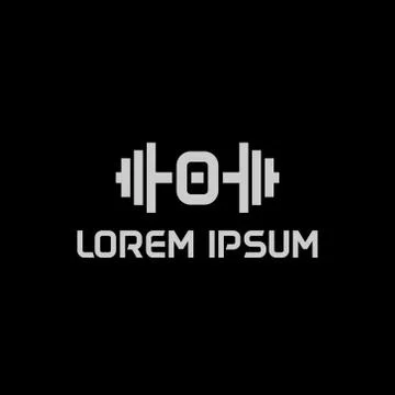 Stock design vector initial letter o fitness icon logo template Illustrazione stock