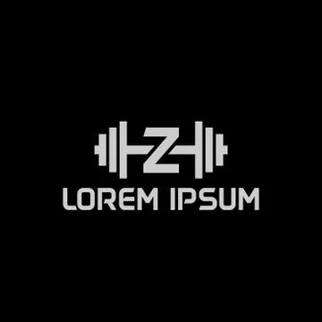 Stock design vector initial letter z fitness icon logo template Stock Illustration