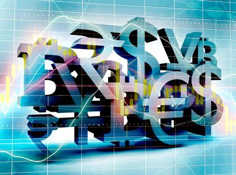 Stock exchange background Stock Illustration