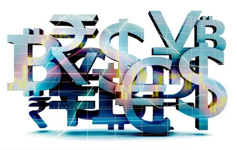 Stock exchange background Stock Illustration