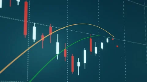 Stock exchange, chart and lines. Video stock 276176056