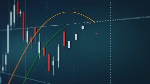 Stock exchange, chart and lines. Video stock 276176659