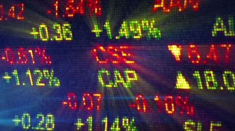 Stock exchange data board close-up Stock Footage 11706595