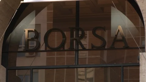 Stock Exchange from Milan Stock Footage 86203347