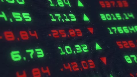 Stock Exchange Numbers Animation: Dynamic Financial Market Data Display Stock Footage 237330057
