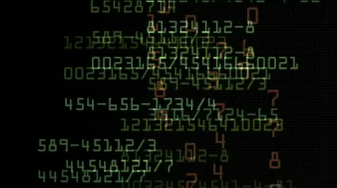 Stock exchange numbers data,big data tech,hacker scan search data trend. Stock Footage 809405