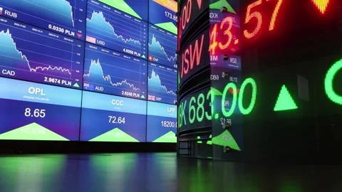 Stock exchange quotes Stock Footage 266063667