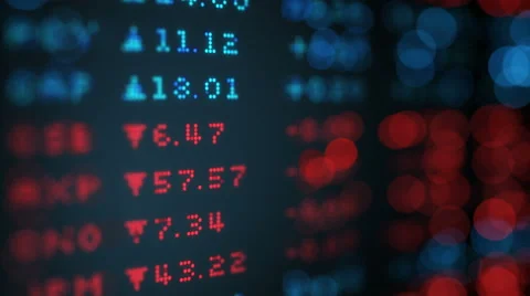 Stock exchange rates data board loop 4k (4096x2304) Stock Footage 62145772
