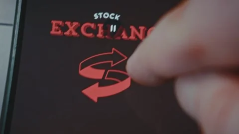 Stock Exchange themed graphic presentation designed on smartphone Stock-Footage 289077448