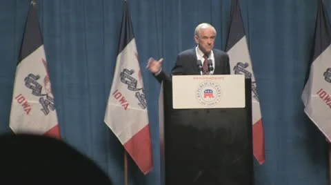 Stock Footage - Congressman Ron Paul on U.S. Economy Stock Footage