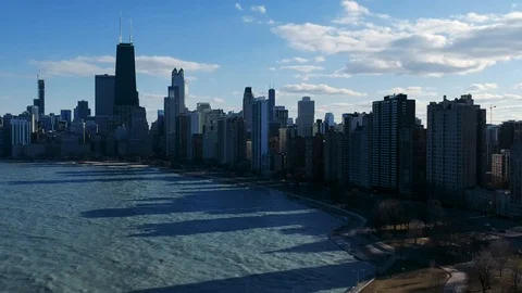 Stock Footage - Drone shot of the Sears Tower Stock Footage