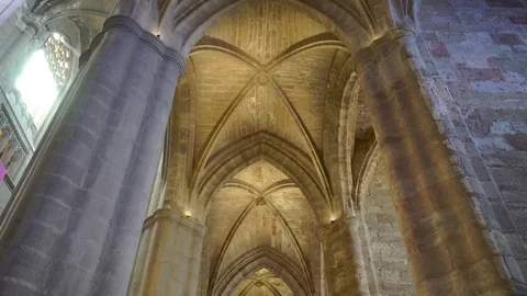 Stock Footage Extterior of a Catholic Church, Christianity faith peaceful pla Stock Footage