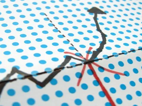 Stock graph drawing 스톡 사진