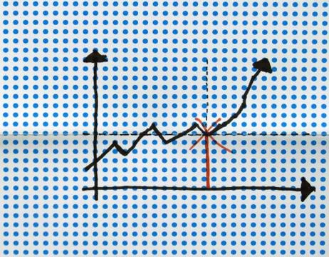 Stock graph drawing 스톡 사진