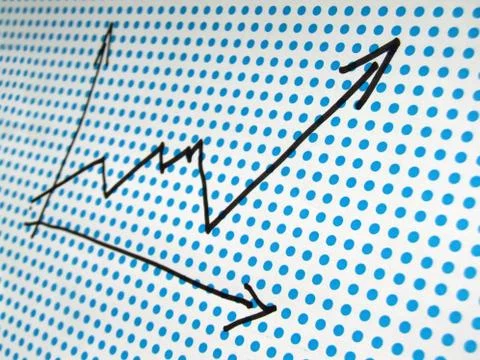 Stock graph drawing 스톡 사진