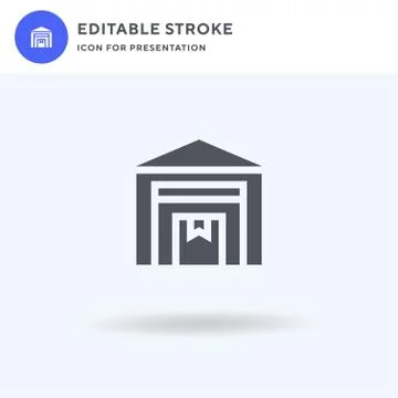 Stock icon vector, filled flat sign, solid pictogram isolated on white, logo Illustrazione stock