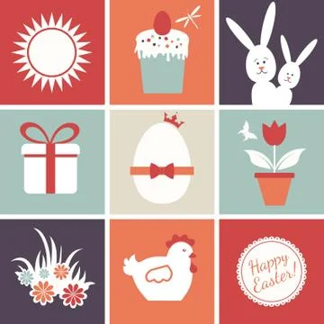 Stock illustration easter color pattern design Stockillustratie