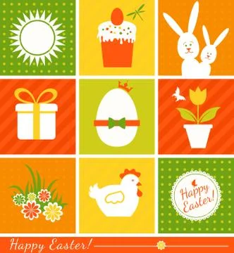 Stock illustration easter color pattern print design 스톡 일러스트