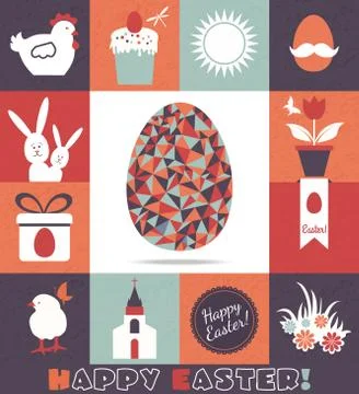 Stock illustration easter color pattern print design Stock Illustration