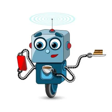 Stock Illustration Multifunctional Robot Stock Illustration